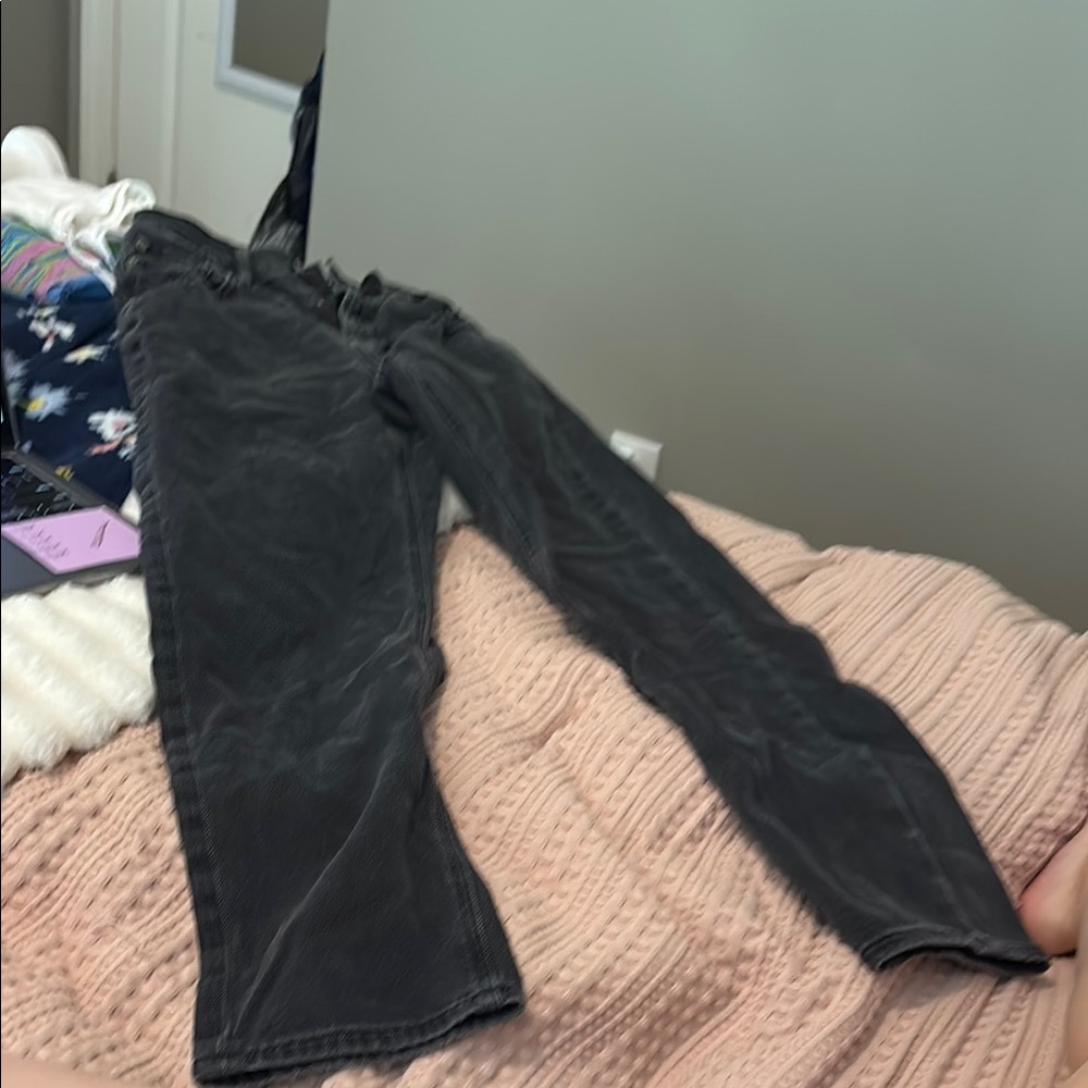 American Eagle Outfitters Black Straight Leg Jeans